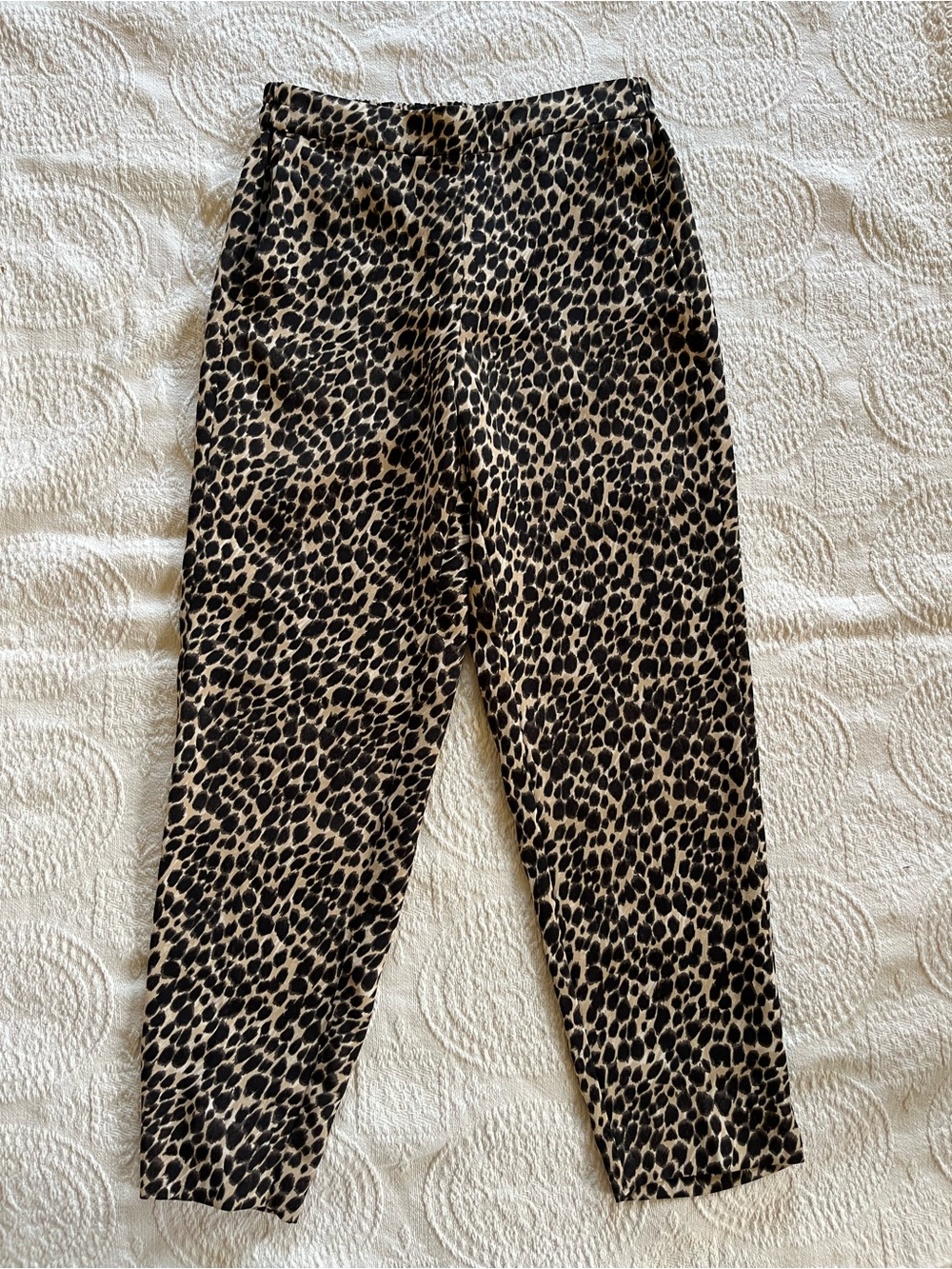 J. Crew Animal Print Pull-On Pants Size 4